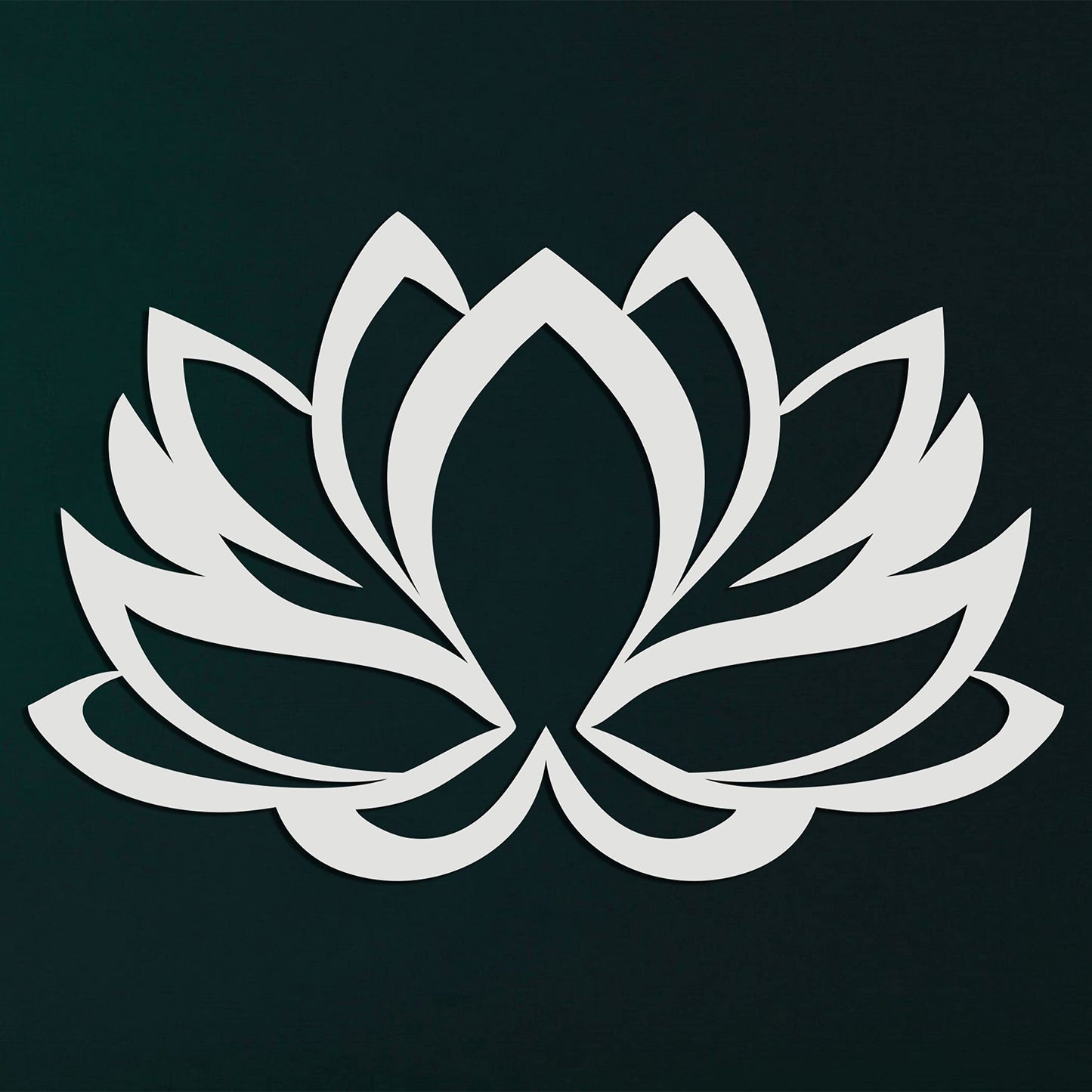 DEKADRON Metal Wall Art - Lotus Flower - 3D Wall Silhouette Metal Wall Decor Home Office Decoration Bedroom Living Room Decor Sculpture (Gold, 30" Wx20 H / 75x50cm)