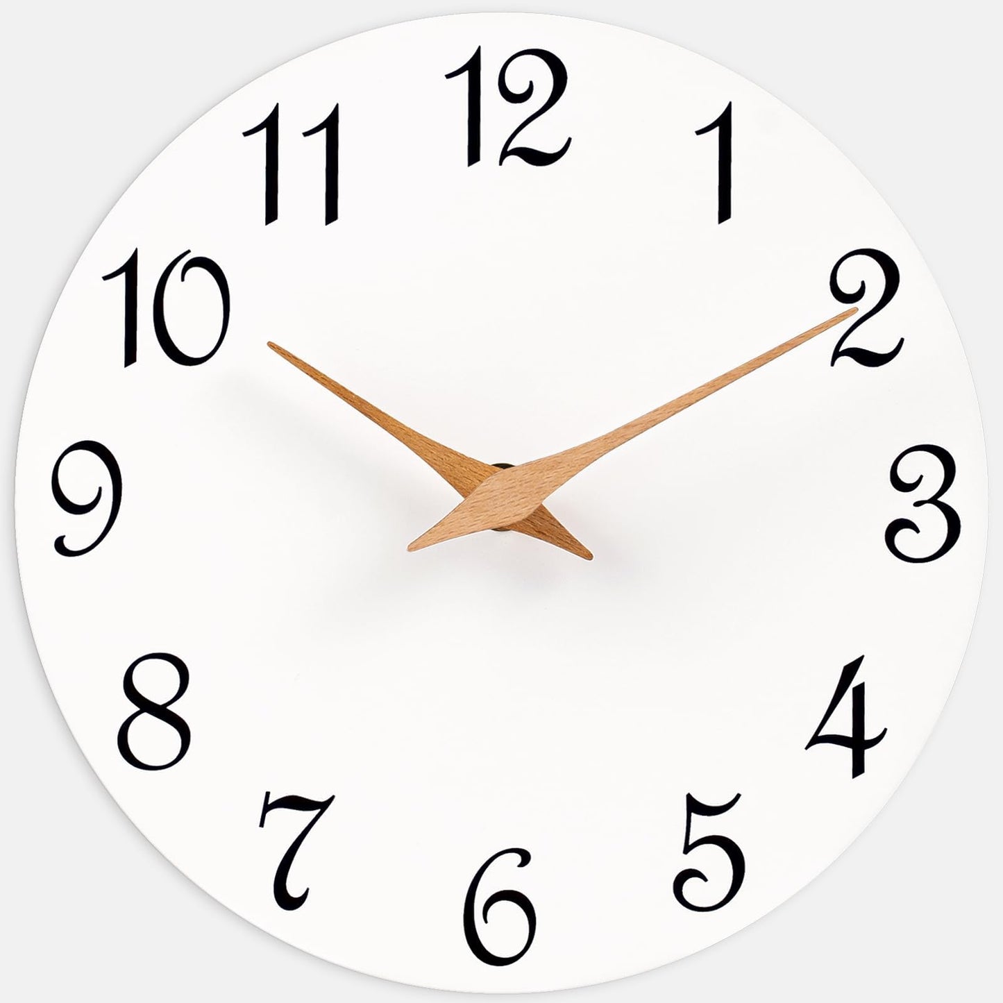 Mosewa Wall Clock 8" Battery Operated Silent Non-Ticking Simple Minimalist