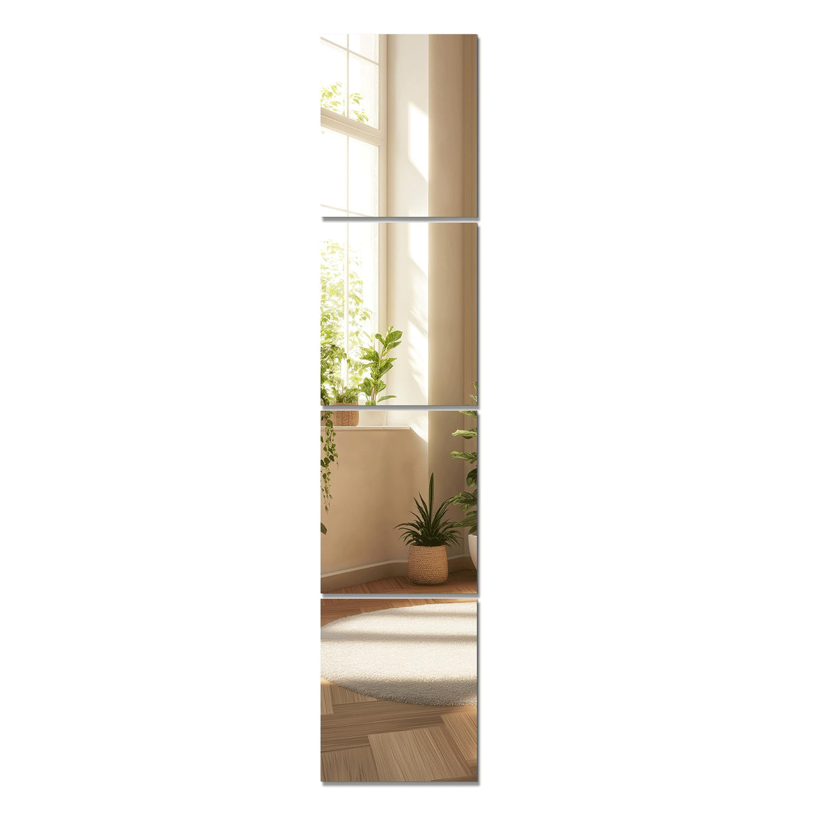 TRAHOME 32'' x 18'' Irregular Asymmetrical Wall Mirror