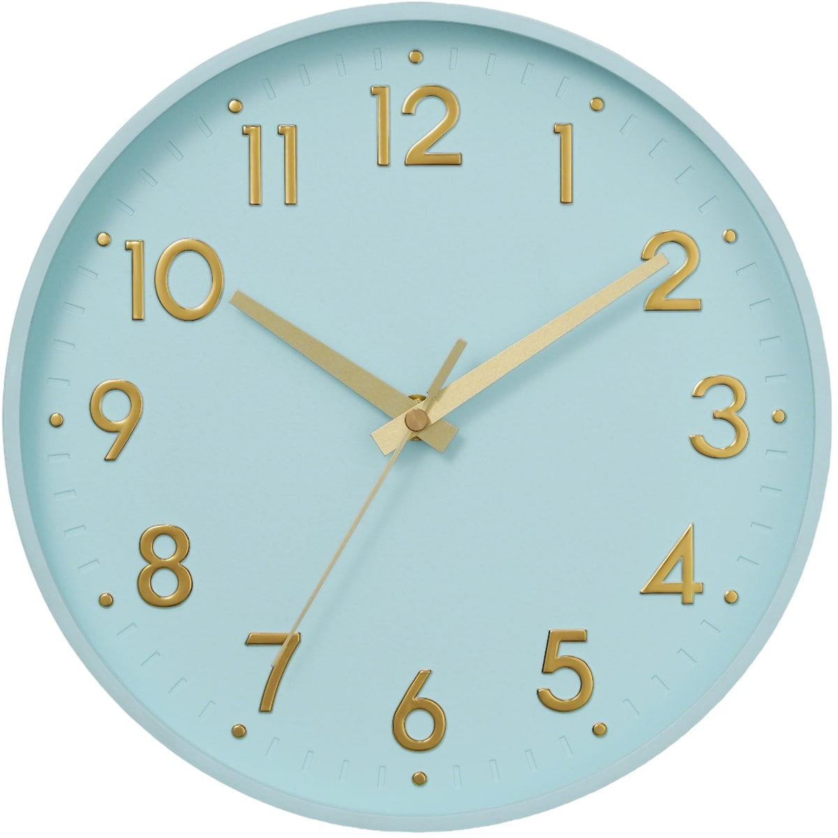 Mosewa Small 8 Inch Wall Clock Battery Operated Silent Non Ticking Analog