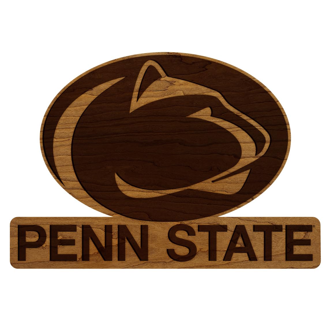 LazerEdge Kansas State Wildcats Wooden Wall Art – Officially Licensed College Decor – Laser-Etched Hanging Sign – Cherry Wood