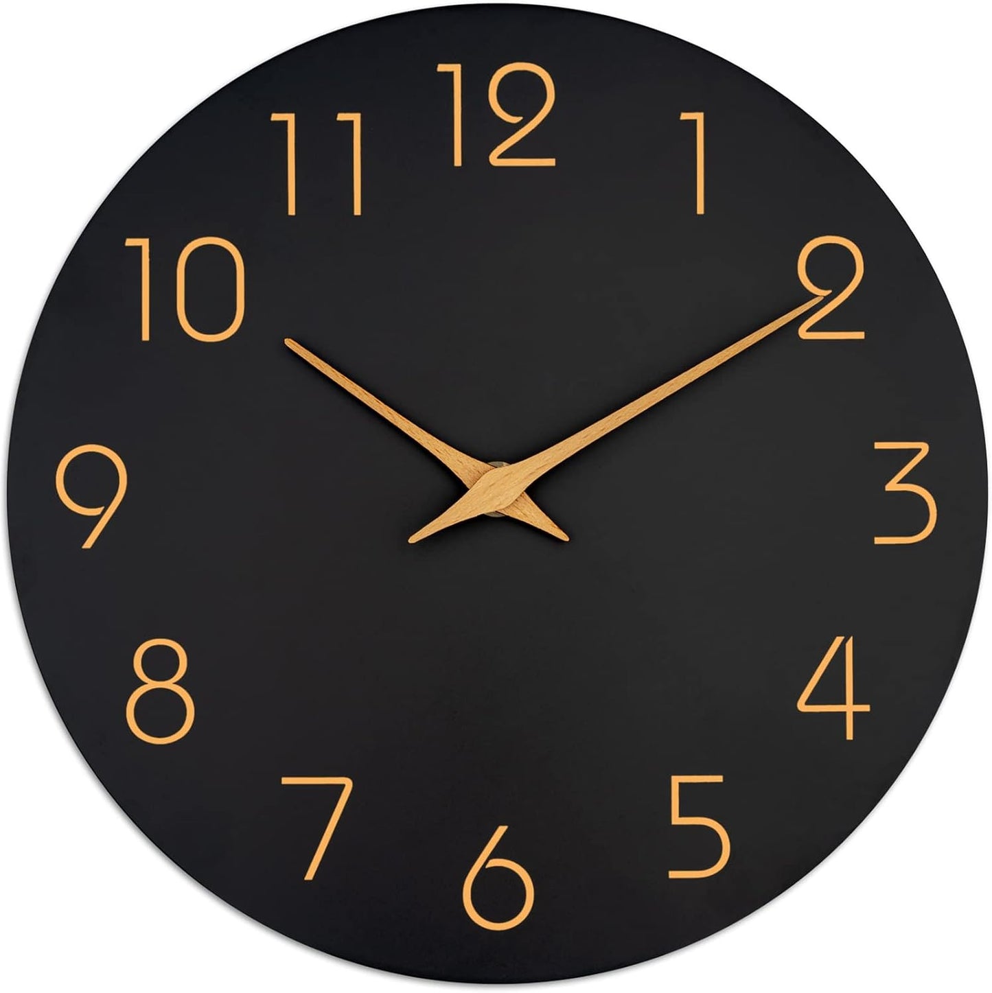 Mosewa Wall Clock 8" Battery Operated Silent Non-Ticking Simple Minimalist