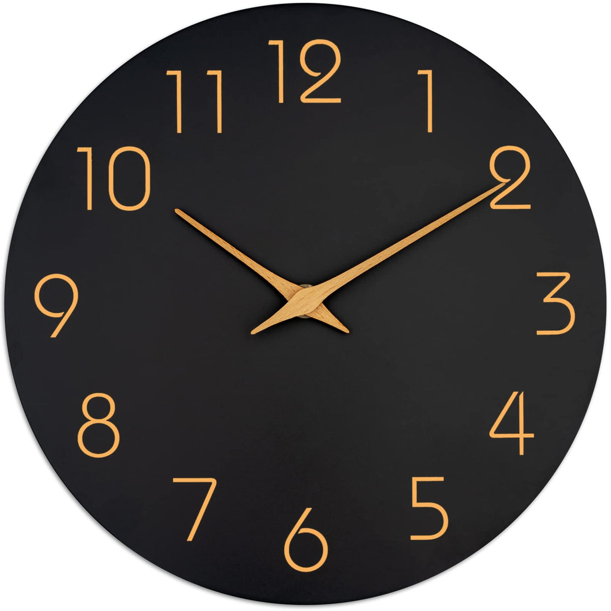 Mosewa Wall Clock 8" Battery Operated Silent Non-Ticking Simple Minimalist