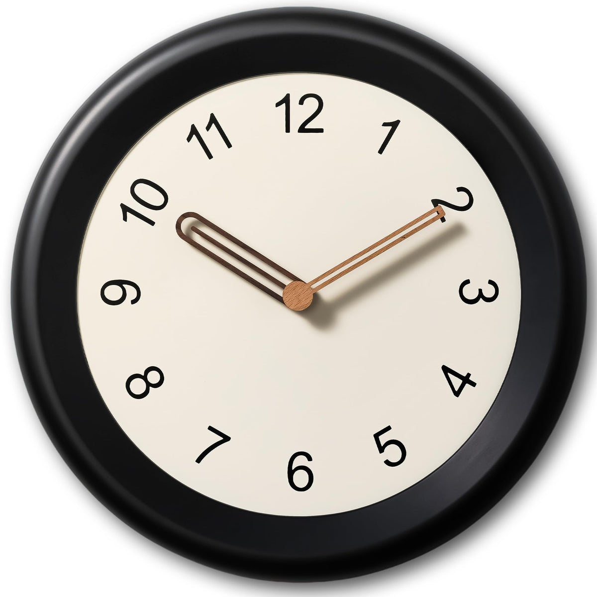 Mosewa Wall Clock 8" Battery Operated Silent Non-Ticking Simple Minimalist
