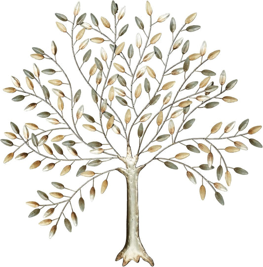 Touch of Class Enchanting Nature Metal Tree Wall Art, Metallic Hues