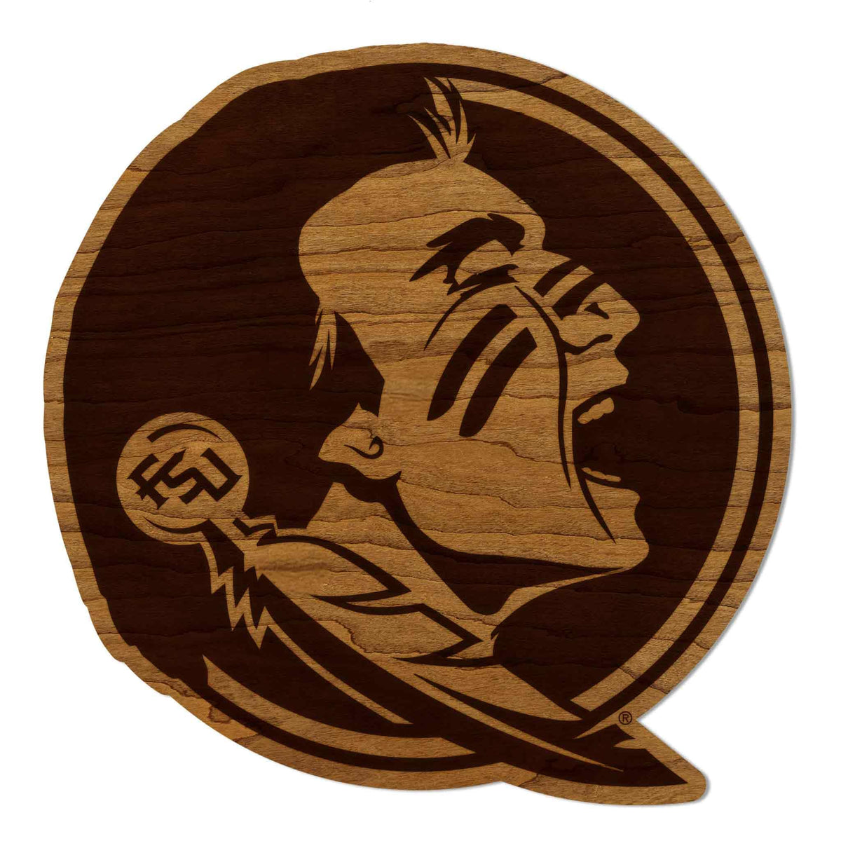 LazerEdge Wake Forest Demon Deacons Wooden Wall Art – Officially Licensed College Decor – Laser-Etched Hanging Sign – Cherry Wood
