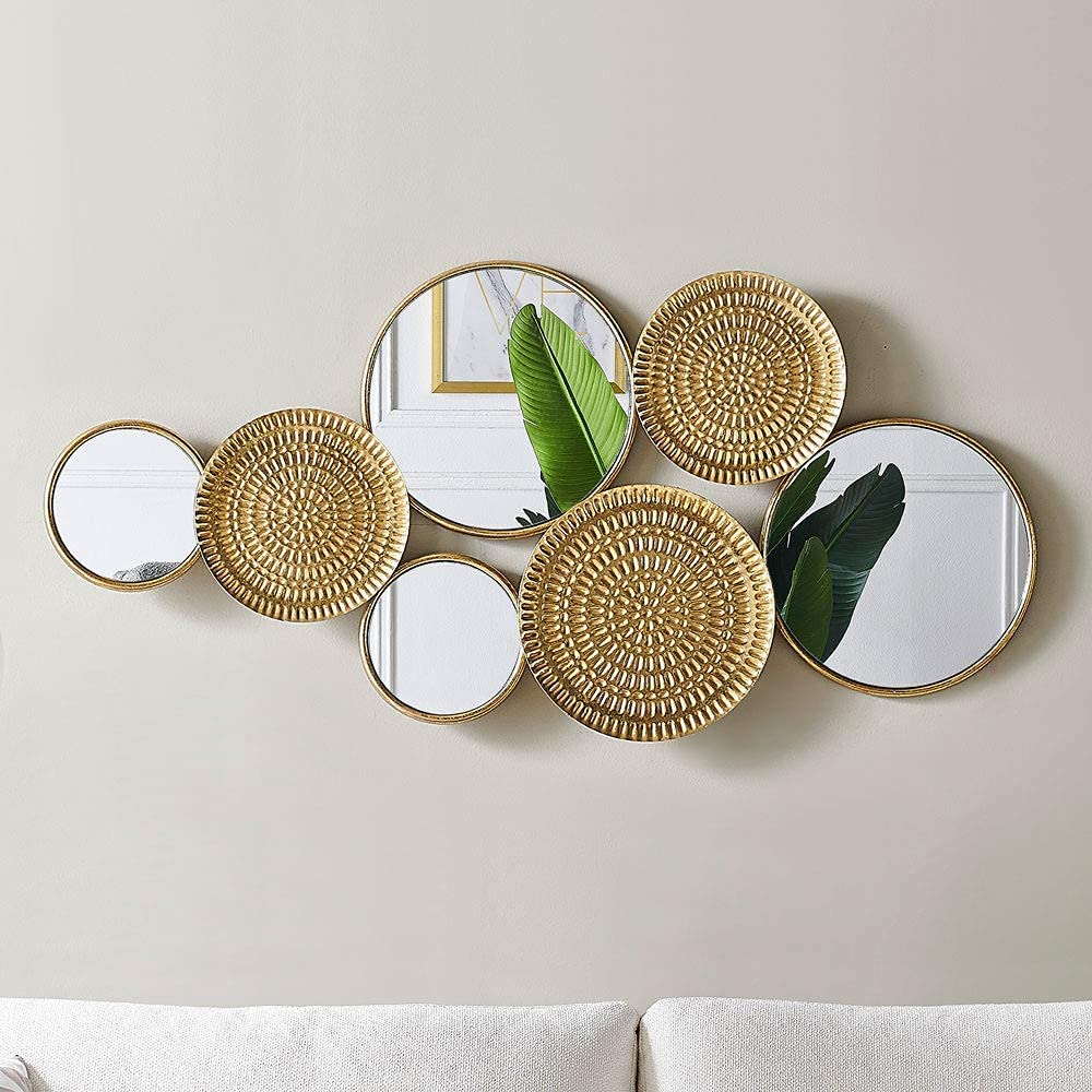 Oakrain 3 Pack Metal Wall Art, Abstract Minimalist Modern Wall Decor for Living Room, Bedroom, Office, Entryway