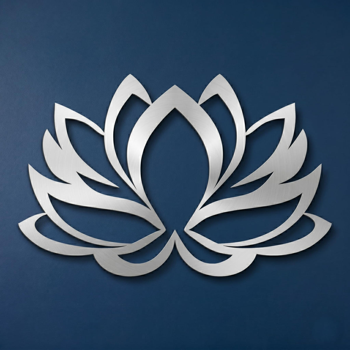 DEKADRON Metal Wall Art - Lotus Flower - 3D Wall Silhouette Metal Wall Decor Home Office Decoration Bedroom Living Room Decor Sculpture (Gold, 30" Wx20 H / 75x50cm)
