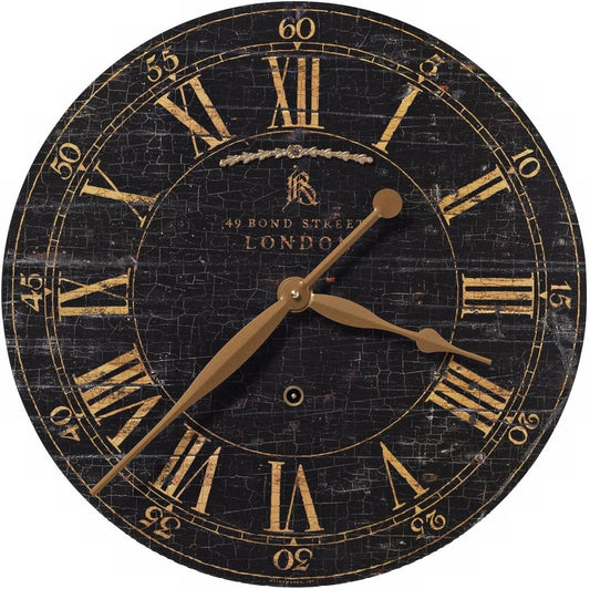 Uttermost 06029 Bond Street - 18 inch Wall Clock - 18 inches Wide by 2 inches deep