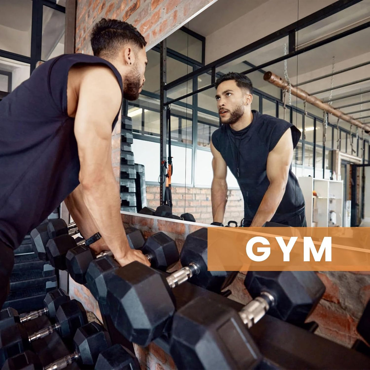 pertetey 56 x 16 in Home Gym Mirrors, Frameless, 2-Pack