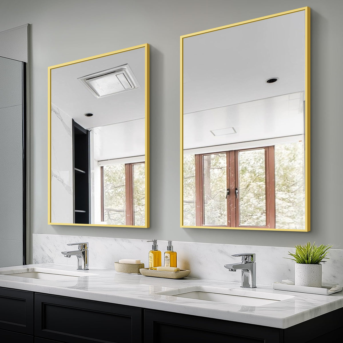Bathroom Vanity Mirror for Wall 2Pack 36"x24" Bathroom Mirror for Over Sink
