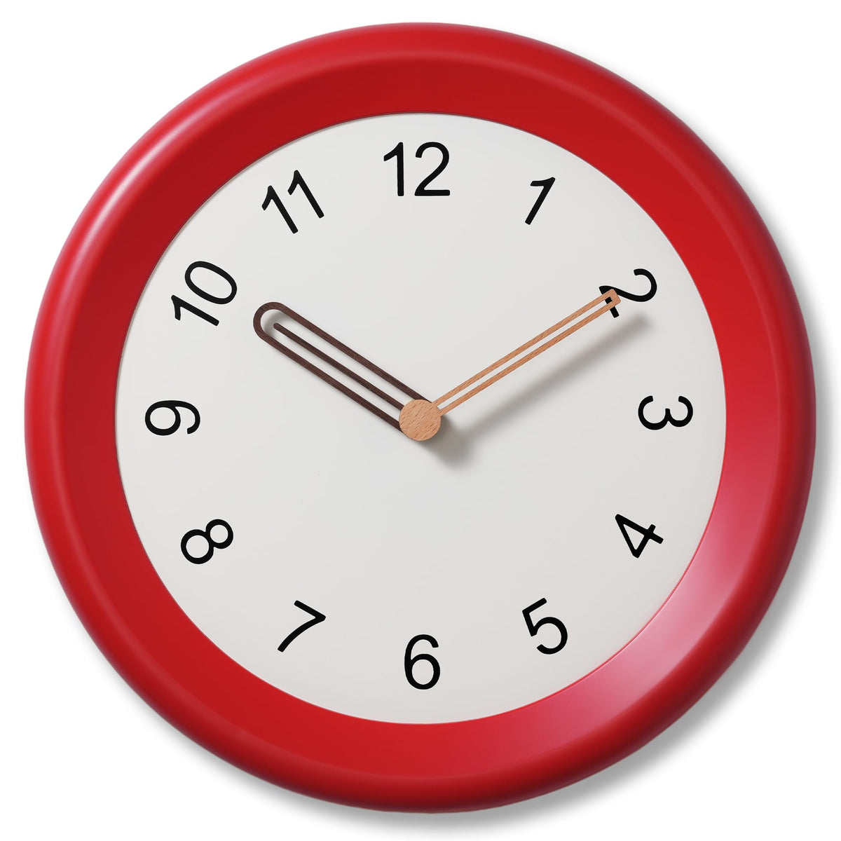 Mosewa Wall Clock 8" Battery Operated Silent Non-Ticking Simple Minimalist
