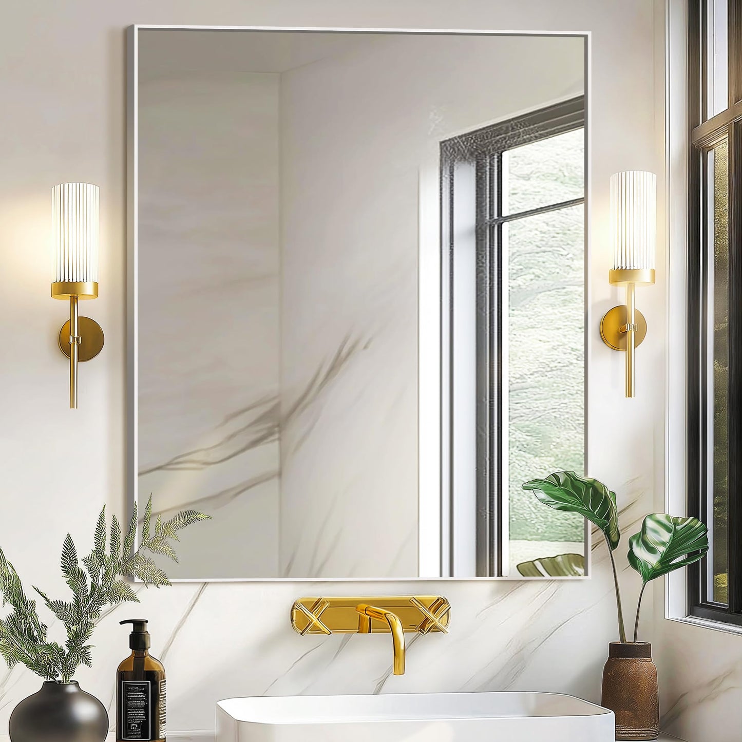 Bathroom Vanity Mirror for Wall 2Pack 36"x24" Bathroom Mirror for Over Sink