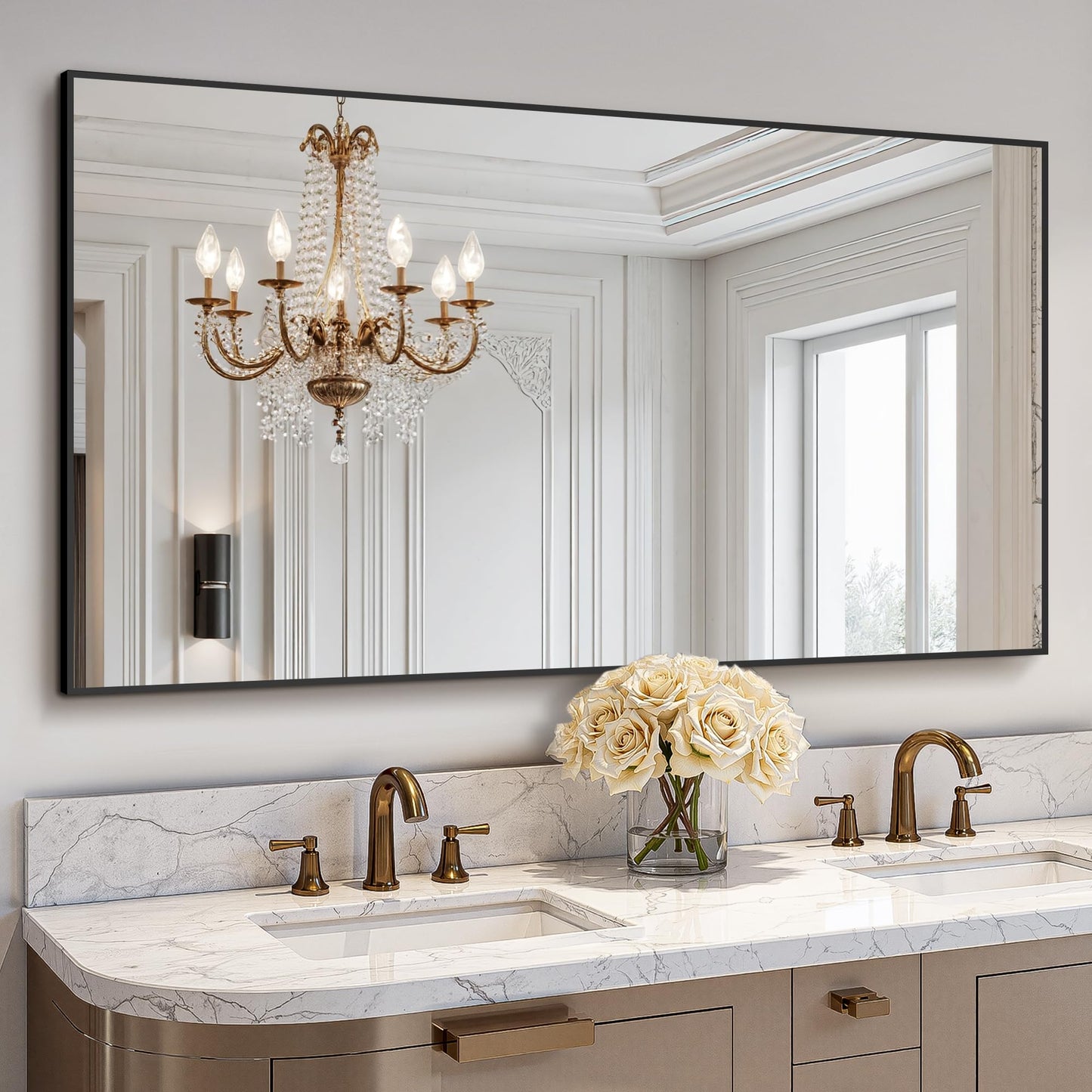 Bathroom Vanity Mirror for Wall 2Pack 36"x24" Bathroom Mirror for Over Sink