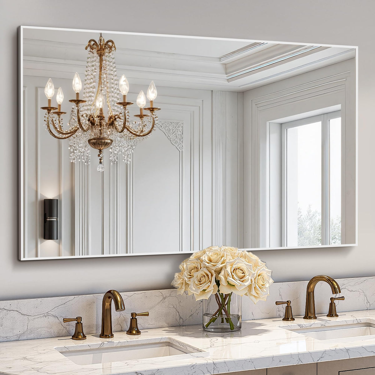 Bathroom Vanity Mirror for Wall 2Pack 36"x24" Bathroom Mirror for Over Sink