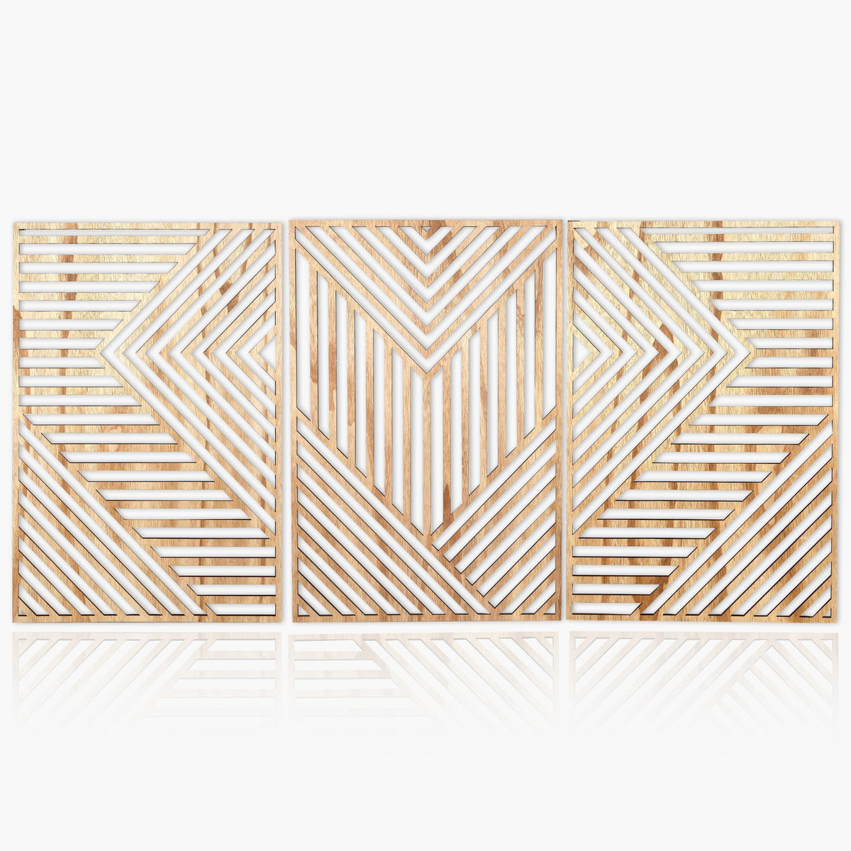 Motivilla Wood Wall Art Set of 3, Dark Floral Decor for Living Room