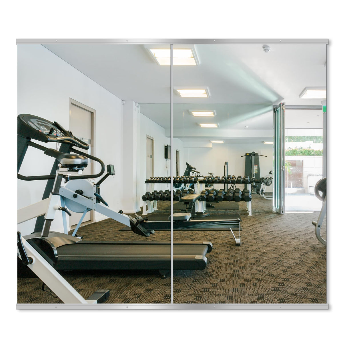 Delma Frameless Mirror Tiles 14"x12"x8 Pcs Wall Mounted
