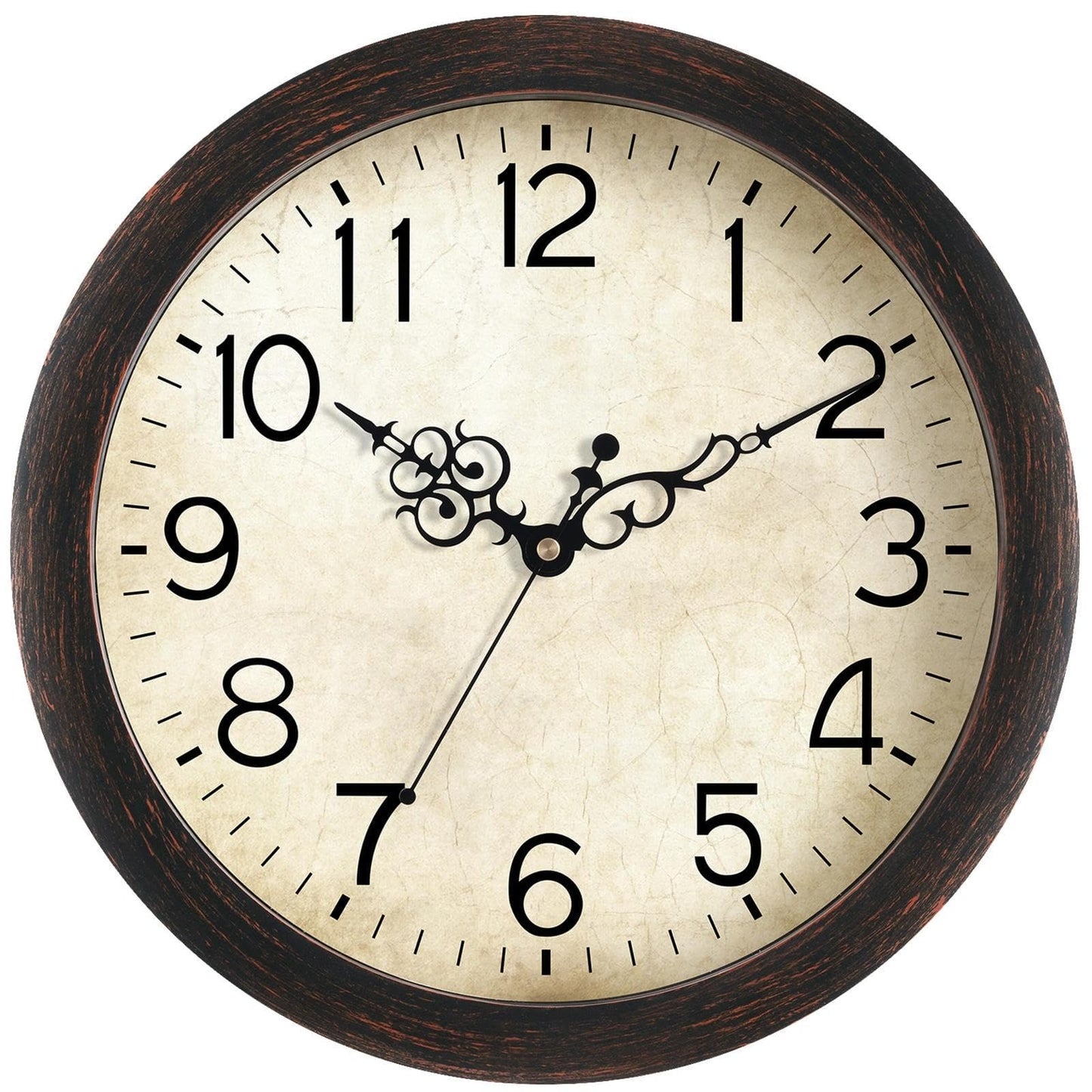 KECYET Wall Clock Vintage Battery Operated Quartz Silent 8" for Kitchen