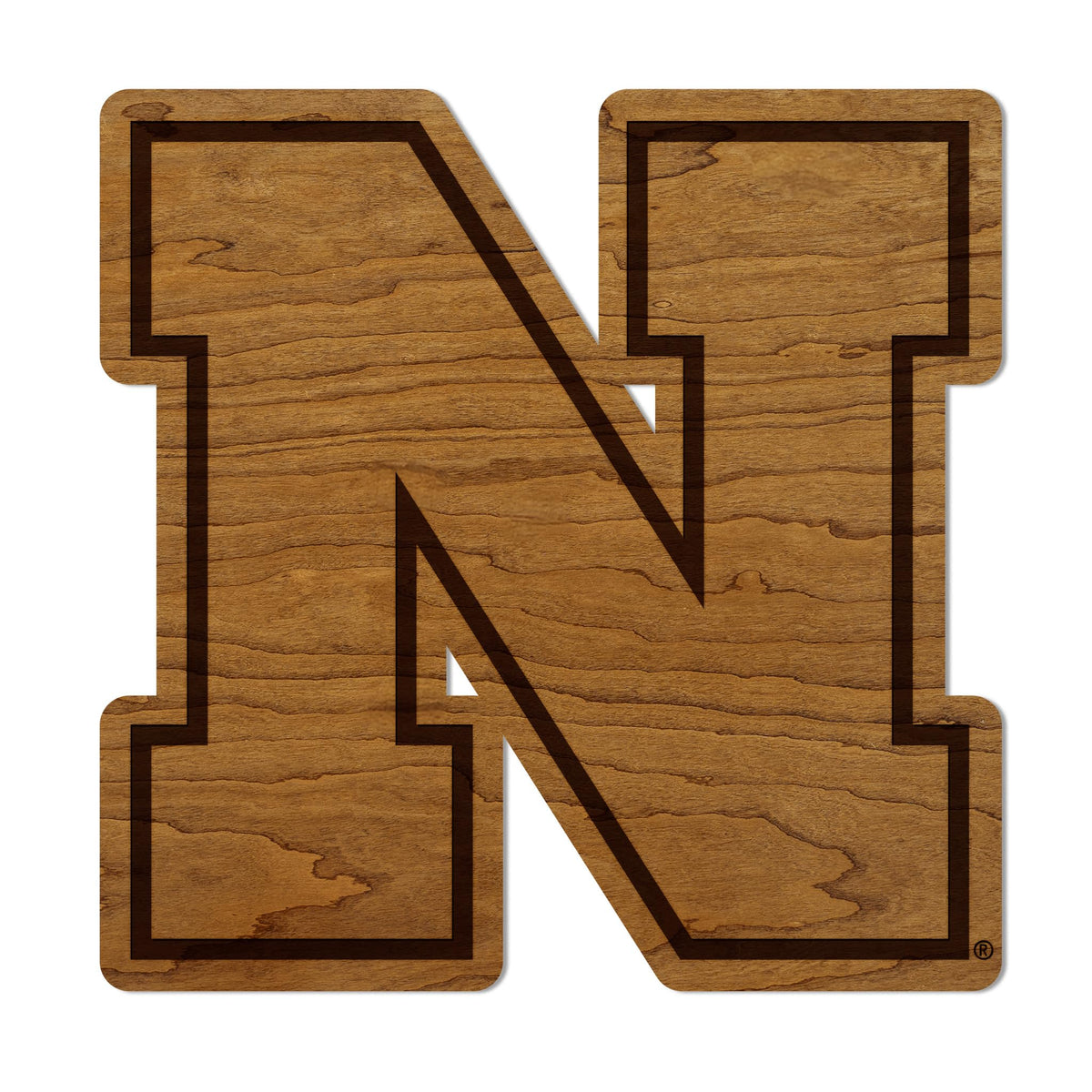 LazerEdge Miami Redhawks Wooden Wall Art – Officially Licensed College Decor – Laser-Etched Hanging Sign – Cherry Wood