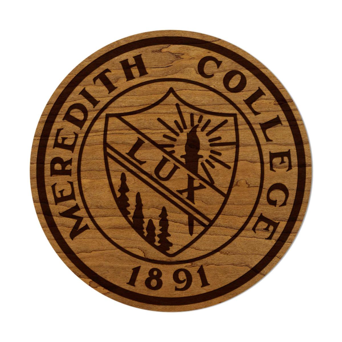 LazerEdge Wake Forest Demon Deacons Wooden Wall Art – Officially Licensed College Decor – Laser-Etched Hanging Sign – Cherry Wood