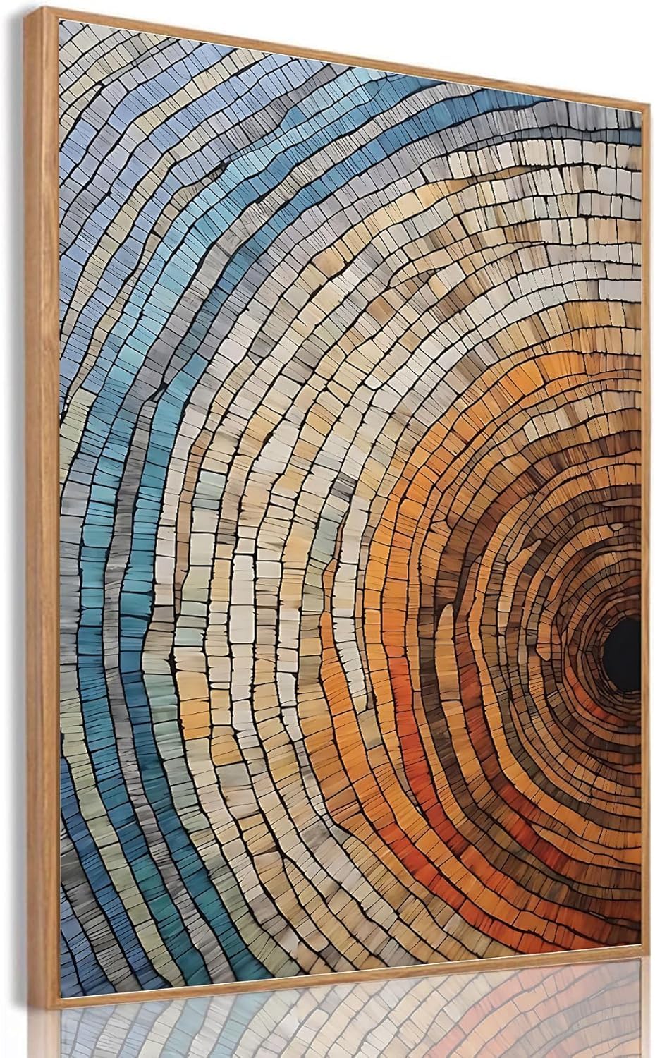 Tree Ring Wall Art Framed, Modern Nature Decor, Easy to Hang 12x16 Inch | The Art of Nature's Timeline,Affordable & High quality,Perfect for your Living Room,Bedroom,Bathroom & Office