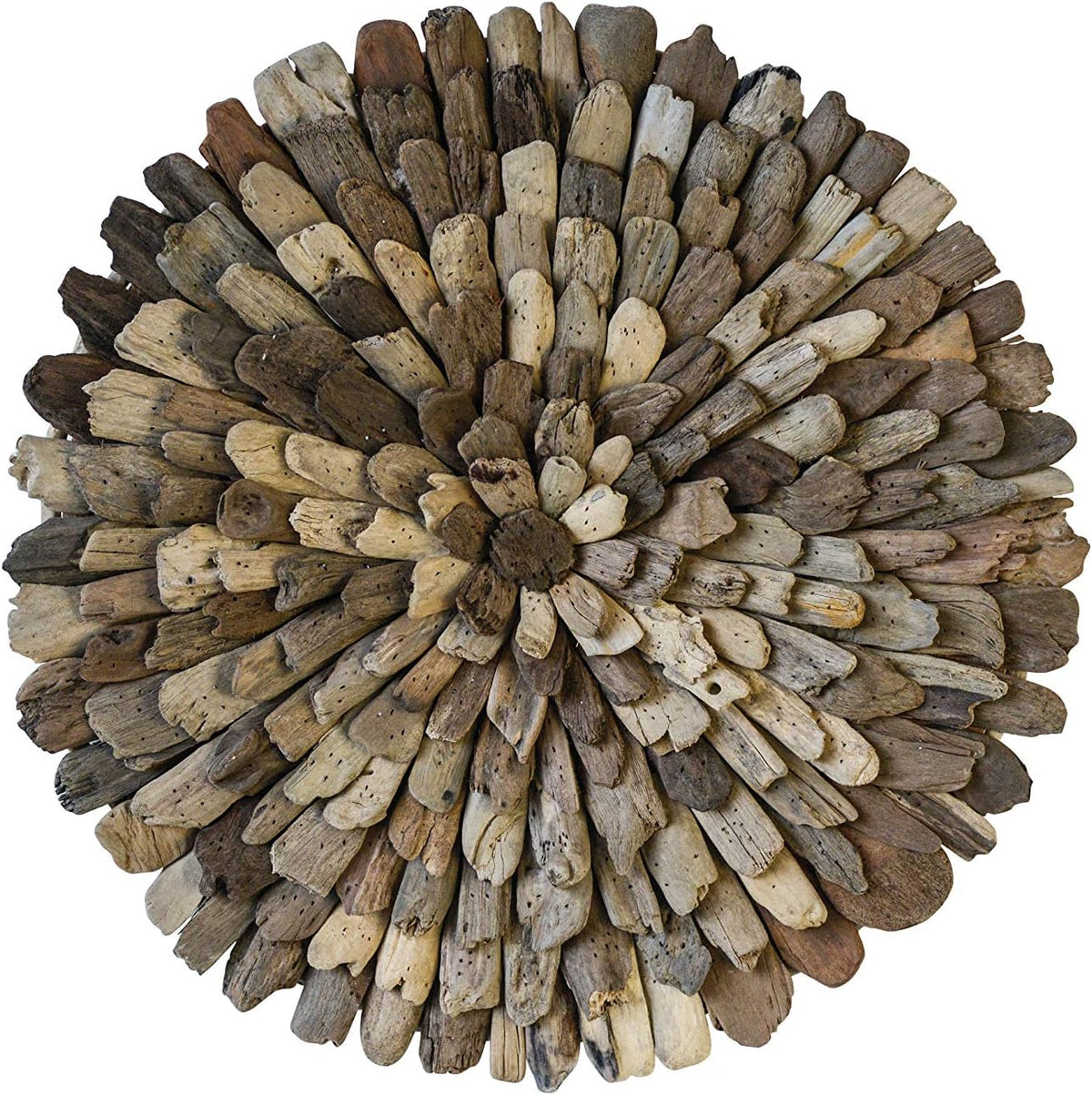 Creative Co-Op Round Driftwood Wall Décor